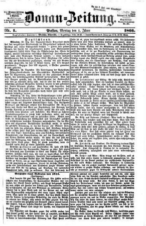 Donau-Zeitung. 1866,1/6 = Jg. 76