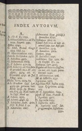 1-115, Index Autorum
