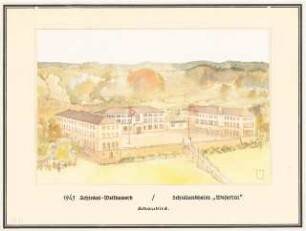 Jugenderholungsheim Schinkelwettbewerb 1943: Perspektivische Ansicht