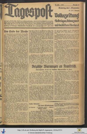 Nr. 232-261 (September 1934)