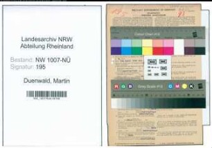 Entnazifizierung Martin Duenwald , geb. 07.07.1897 (Kaufmann)