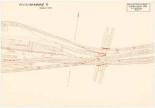 Verschiebebahnhof Schinkelwettbewerb 1932: (Teil-)Lageplan 1:1000
