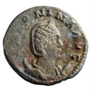 Münze, Antoninian, 257 - 258 n. Chr.