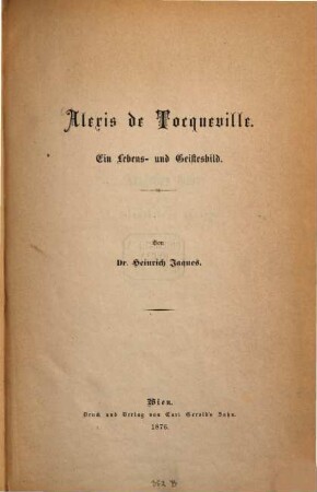 Alexis de Tocqueville