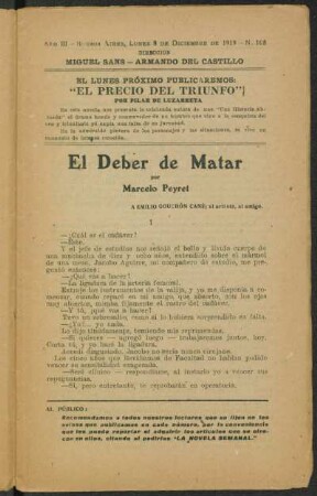1919003108: El deber de matar