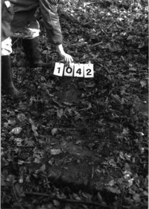 Grabstein 1042 Sockel von 1043: Grabstein 1042
