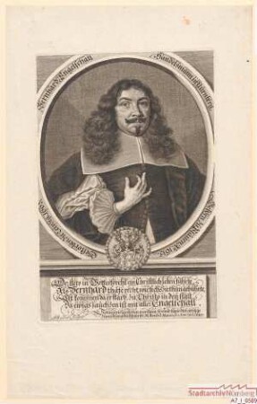 Bernhard Engelschall, Handelsmann in Nürnberg; geb. 1615; gest. 1662
