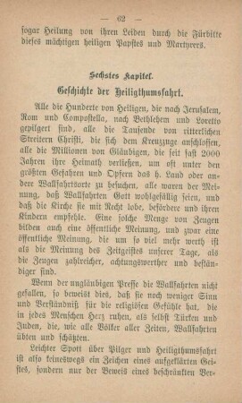 Sechstes Kapitel. Geschichte der Heiligthumsfahrt