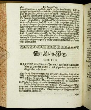 Der Heim-Weg.