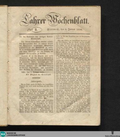 Titelseite einer Zeitung
