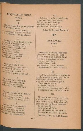 Ausencia : Vals