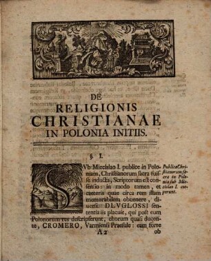 De religionis Christianae in Polonia initiis dissertatio