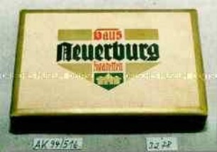 Pappschachtel für 25 Stück "Haus Neuerburg Zigaretten"