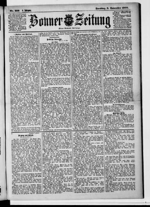 Bonner Zeitung. 1895-1933