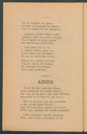 Adiós