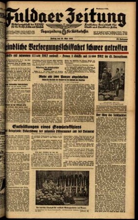 Ausgabe vom Freitag, den 22. Mai 1942.