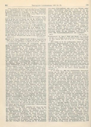 388-389 [Rezension] Tiedemann, Helmut, Staat und Kirche vom Untergang des alten bis zur Gründung des neuen Reiches (1806 - 1871)