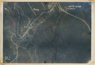 Foto der Stellungen bei Paissy (Luftbild)