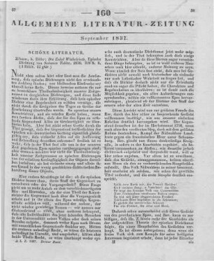 Tobler, S.: Die Enkel Winkelried's. Epische Dichtung. Zürich: Höhr 1837