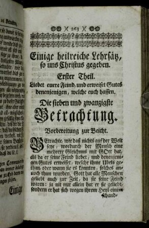 Die sieben und zwantzigste Betrachtung. - Die acht und zwantzigste Betrachtung.