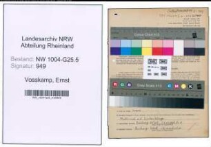 Entnazifizierung Ernst Vosskamp , geb. 05.03.1910 (Schuhmacher)