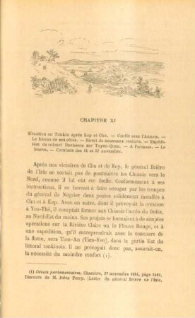 Chapitre XI. Situation au Tonkin aprés Kep et Chu ...