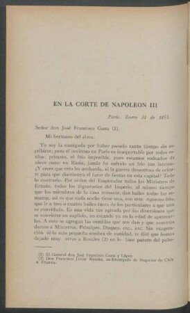 En la corte de Napoleón III