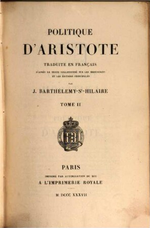 Politique d'Aristote, 2