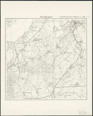 Meßtischblatt 2545 : Burg Stargard, 1911 ? : Burg Stargard. - Hrsg. 1882 ?. - 1:25000. - [Berlin]: Reichsamt für Landesaufnahme, 1911 ?. - 1 Kt.