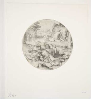 Christus in Gethsemane, Blatt 1 der Folge "Runde Passion"