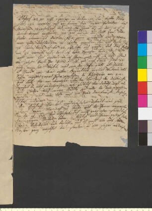 Brief von Goethe, Ottilie von an Goethe, Johann Wolfgang von