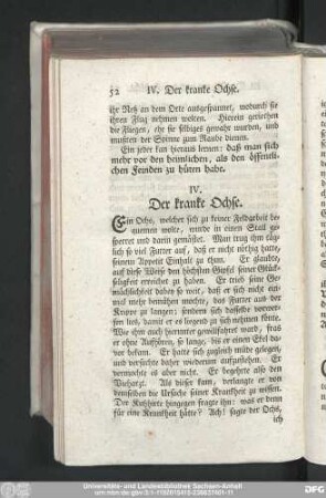 IV. Der kranke Ochse.