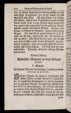 520-537, Dritter Absatz. I. Gebett - XII. Gebett