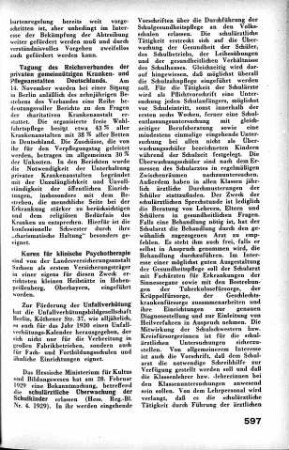 Tagung der Reichsverbandes der privaten gemeinnützigen Kranken- und Pflegeanstalten Deutschlands [Gesundheitsfürsorge]