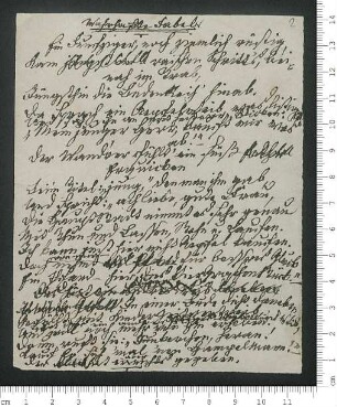"Wahrhafte Fabel"