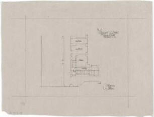 Gsaenger, Gustav; München, Türkenstr. 68; Türken- Schule, Wiederaufbau - 2. Bauteil, Umbau, Neuzustand (Grundriss 1. OG)