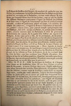 Lettre pastorale de Monseigneur l'Évêque de Langres, au ClergéSéculier & Régulier de son Diocèse