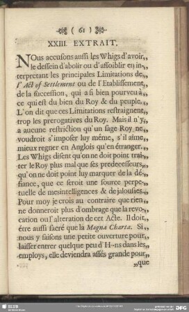 XXIII. Extrait