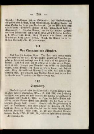 141. Das Lämmchen und Fischchen.
