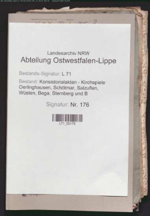 Besetzung der Pastorenstelle