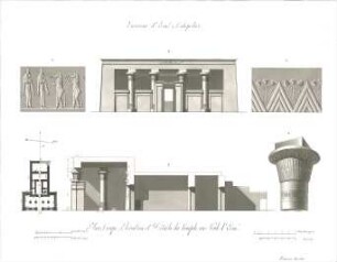 Speeth, Ferdinand; Ägypten; Tempelanlagen - Grundriss, Schnitt, Details