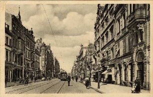 Postkartenalbum mit Motiven von Karlsruhe. "Karlsruhe. Kaiserstraße"