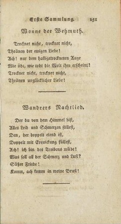 Wandrers Nachtlied.