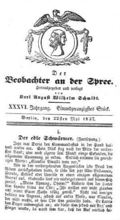 21. Stueck, 22. Mai 1837