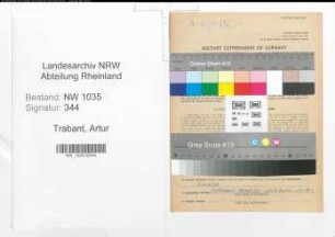 Entnazifizierung Artur Trabant , geb. 01.10.1902 (Techn.angestellter)
