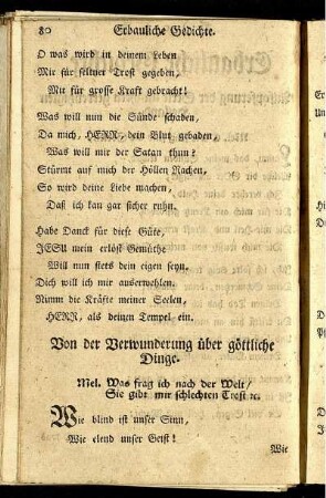 Von der Verwunderung über göttliche Dinge.