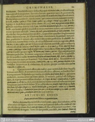 Articulus CXXXII. Poena matrum liberos exponentium