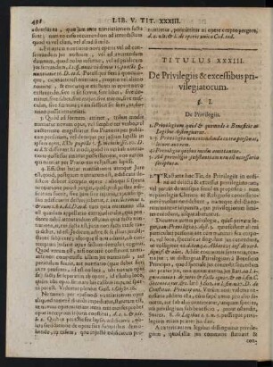 Titulus XXXIII.