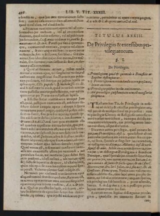 Titulus XXXIII.