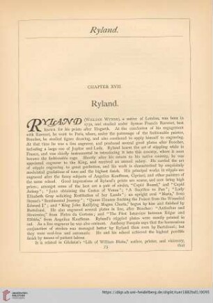 Chapter XVII. Ryland